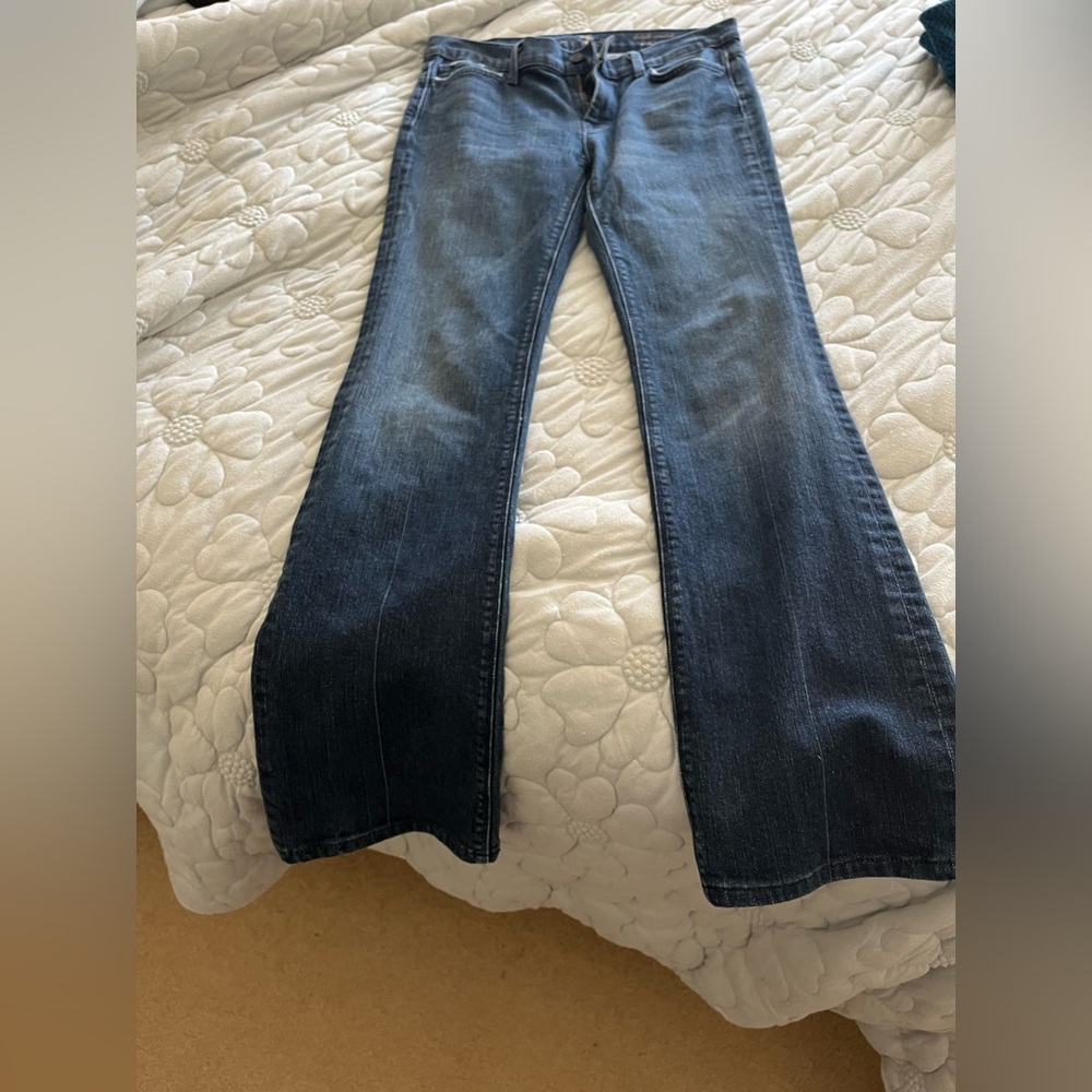 7 for all mankind high rise bootcut jeans